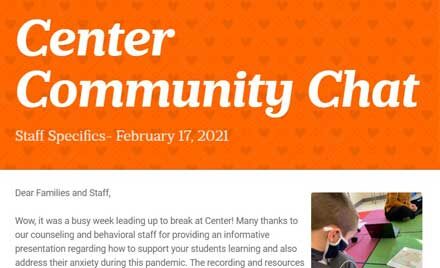 Chelmsford Center School Community Chat Newsletter