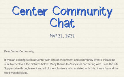 Center Elementary School Community Chat