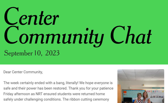 Center Elementary School Community Chat