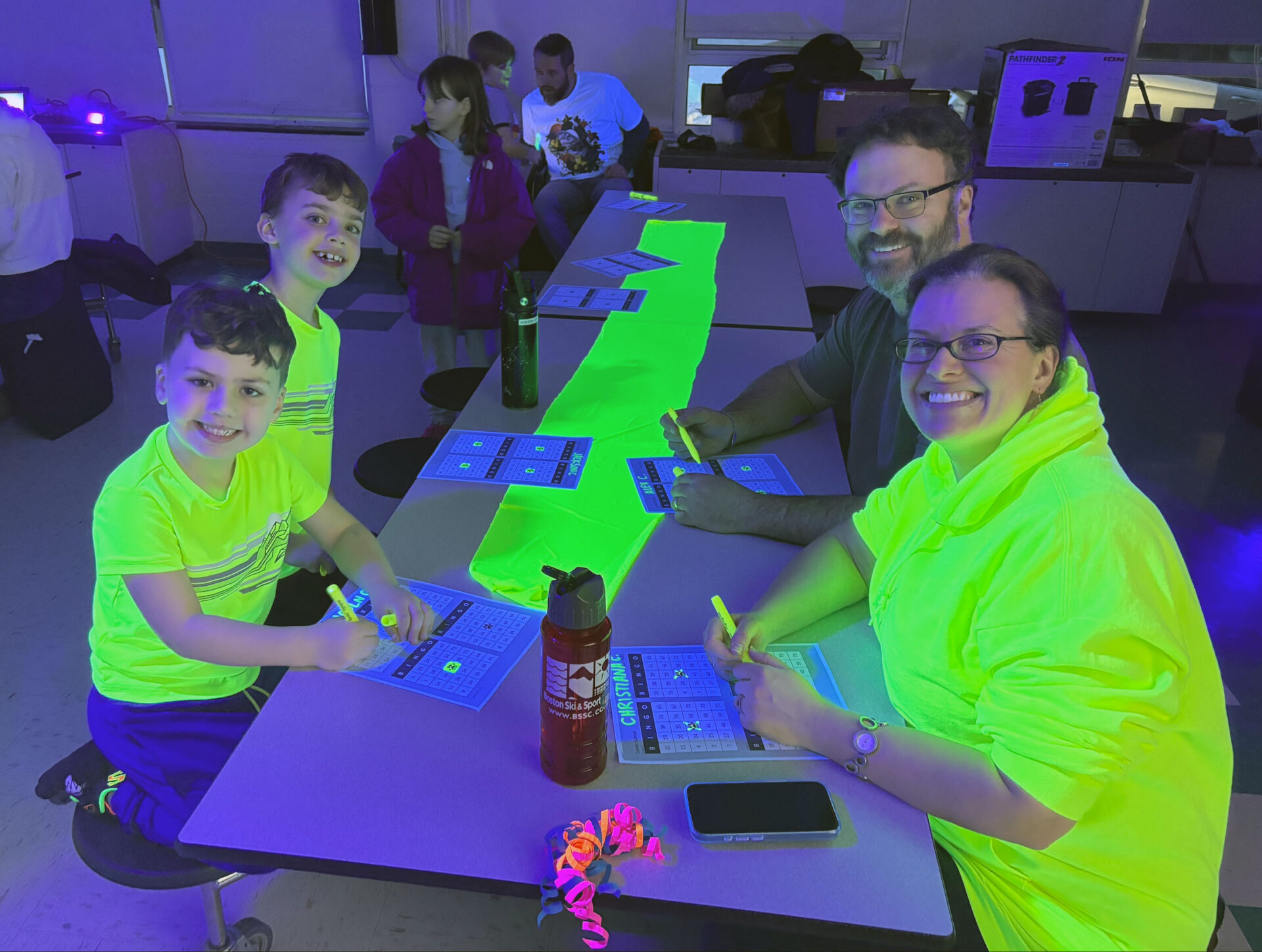 Center Elementary School families attend a free Binglo Night sponsored by the CSPTO on Tuesday, Feb. 11, 2025.