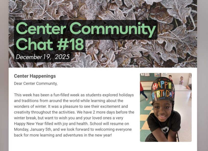 Center Community Chat - December 19, 2025