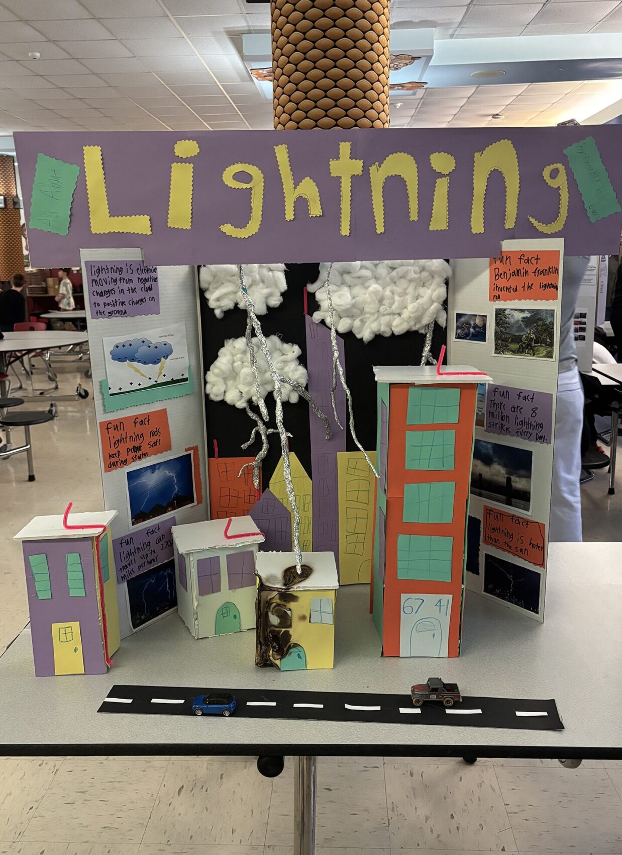 A Center Elementary School Science Fair project focused on lightning.