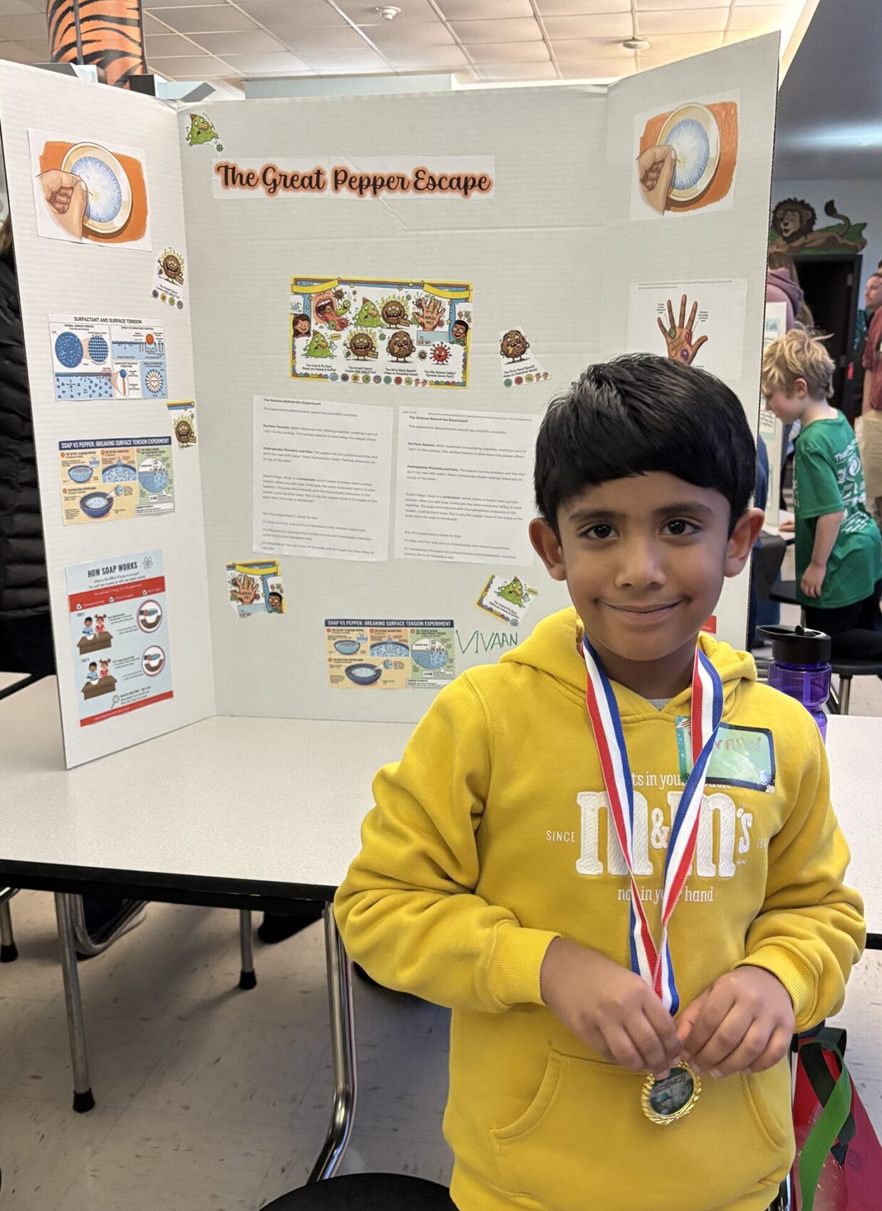 A Center Elementary School Science Fair project focused on pepper.