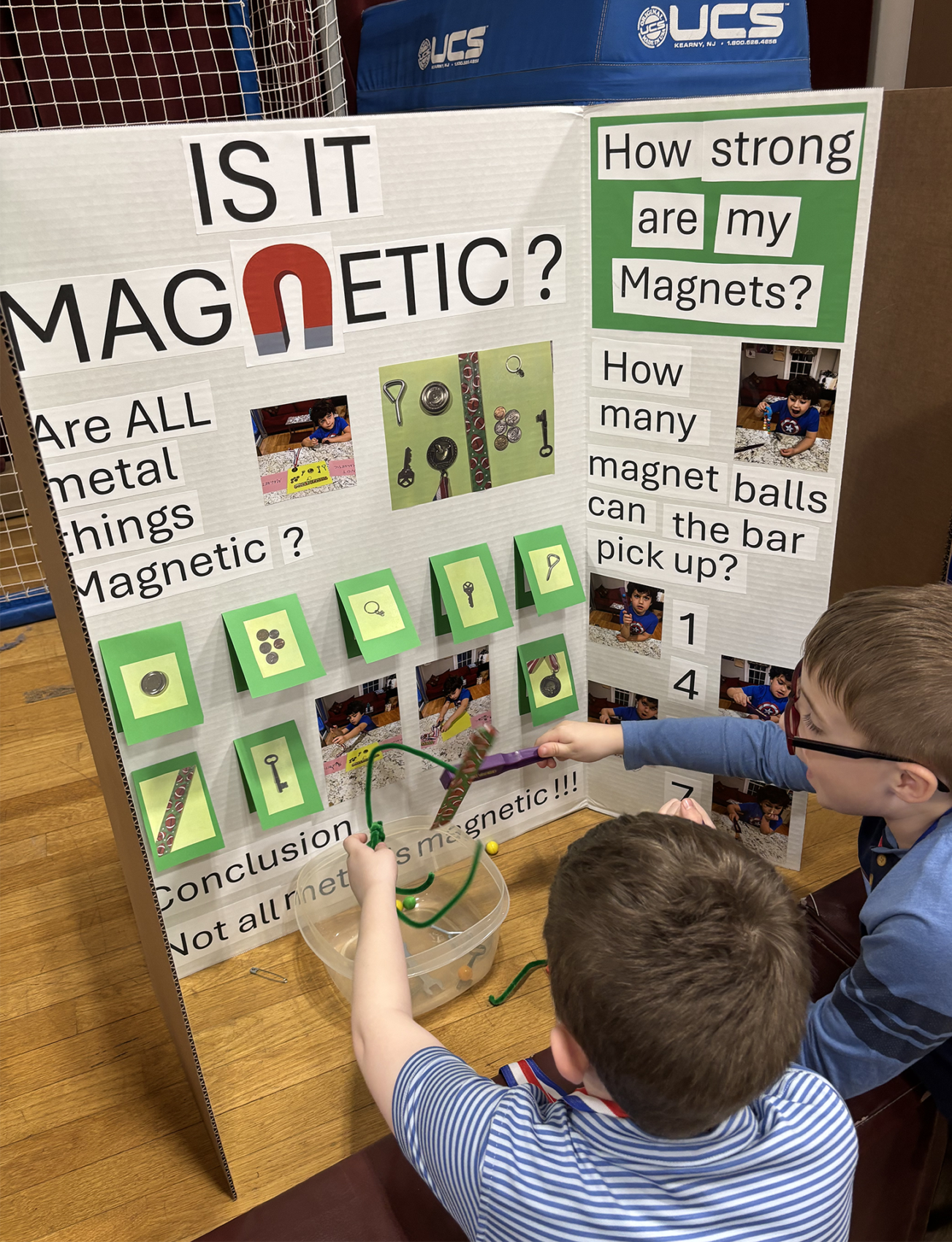 A Center Elementary School Science Fair project focused on magnetics.