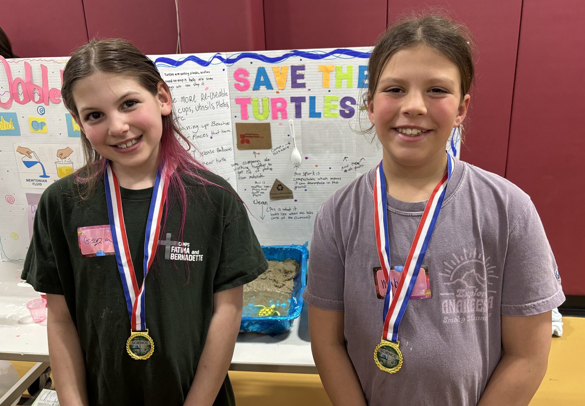 A Center Elementary School Science Fair project focused on sea turtles.