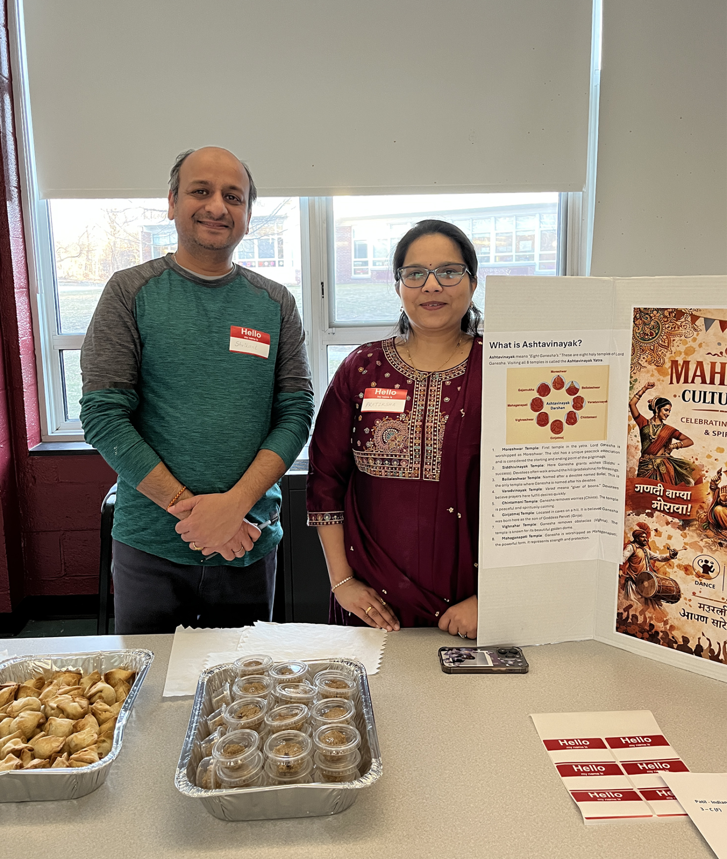 The inaugural One Center, One Community multicultural night at Center Elementary School featured a variety of foods from different cultures.