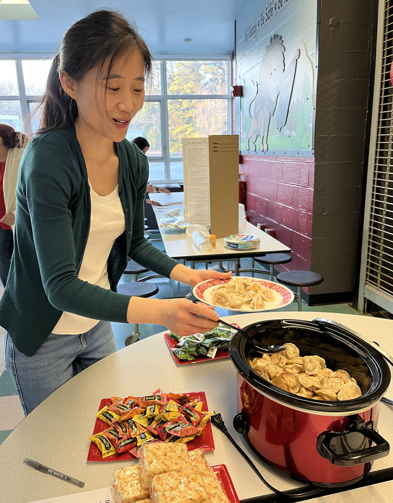 The inaugural One Center, One Community multicultural night at Center Elementary School featured a variety of foods from different cultures.